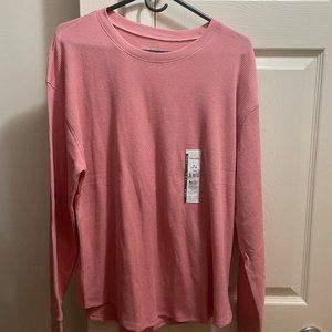 Time & Tru Thermal (Rose Pink) (Size: XL)